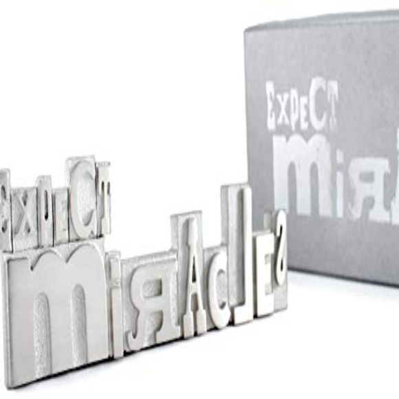 Vilmain Other - 🆕NWT Vilmain Expect Miracles Pewter Paperweight